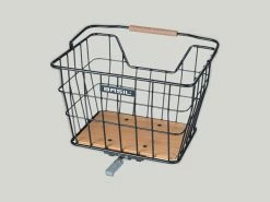 Upway Panier Basil Nordland - Acier Noir Et Bambou