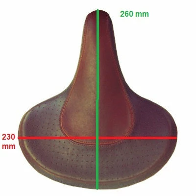 VELO Selle De Vélo Rétro Cruiser Grand Confort Marron – Image 5